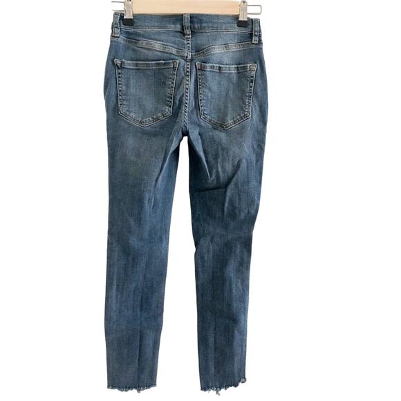 Free People Jeans Ripped Skinny Jeans 24 - Picture 5 of 5